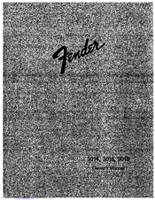FENDER 3018 Manual