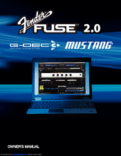 FENDER G-DEC 3 MUSTANG FUSE 2-0 Manual
