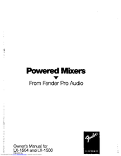 FENDER LX-1506 Owner's Manual