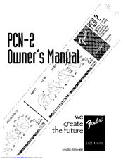 FENDER PCN-2 Owner's Manual