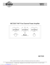 MCINTOSH 7205THX Owner's Manual