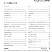 Sony Ericsson Walkman W958c User Manual