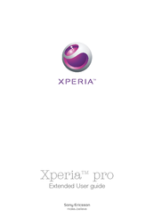 Sony Ericsson Xperia Xperia Pro Extended User Manual