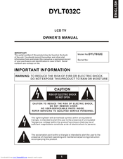 Soyo Atlas DYLT032C Owner's Manual