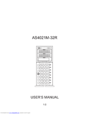Supero AS-4021M-32R User Manual