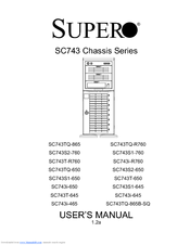 Supero SC743S2-650 User Manual