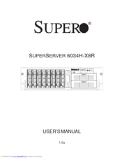 Supermicro SUPERSERVER 6034H-X8R User Manual