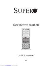 Supermicro SUPERSERVER 8044T-8R User Manual