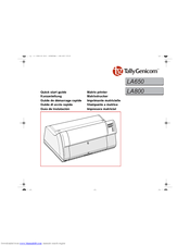 TallyGenicom LA800 Quick Start Manual