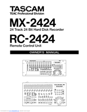 Tascam RC-2424 Owner's Manual