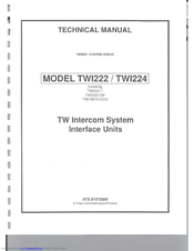 RTS TWI224 Technical Manual