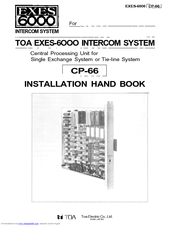 Toa CP-66 Installation Handbook