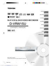 Toshiba D-VRW1SU Owner's Manual