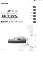 Toshiba SD-4109X Owner's Manual