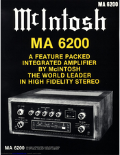 Mcintosh MA6200 Manuals | ManualsLib