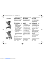 BRITAX B-SMART 3 User Instructions