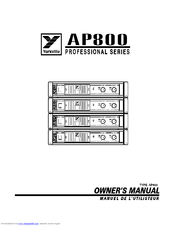 YORKVILLE AP 800 Owner's Manual