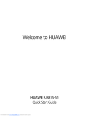Huawei U8815-51 Quick Start Manual
