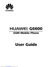 Huawei G6600 User Manual