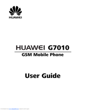 Huawei G7010 User Manual