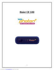 Haier CE100 User Manual
