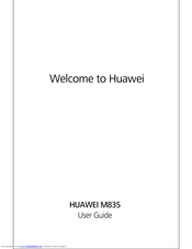 Huawei M835 User Manual