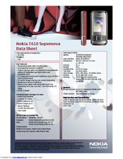 Nokia 002J2F3 Datasheet
