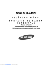 Samsung A437 - SGH Cell Phone Manual Del Usuario
