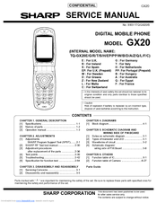 Sharp GX20 Service Manual