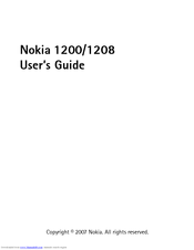 Nokia 1209 User Manual