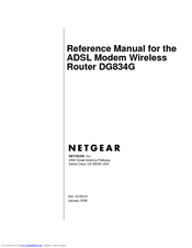 Netgear DG834Gv3 - 54 Mbps Wireless ADSL Firewall Modem Reference Manual