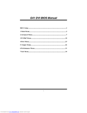 Biostar G41-DVI Bios Setup Manual