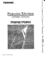 Toshiba TP50F61 Owner's Manual