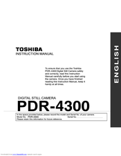 Toshiba PDR-4300 Instruction Manual