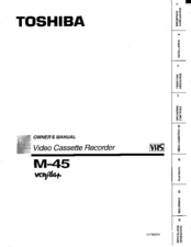 Toshiba M45 Owner's Manual