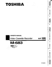 Toshiba M-683 Owner's Manual