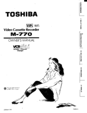 Toshiba M770 Owner's Manual