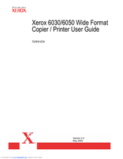 Xerox Wide Format 6050 User Manual