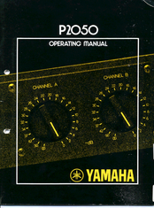 Yamaha P2050 Operating Manual