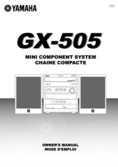 Yamaha GX-505 Owner's Manual