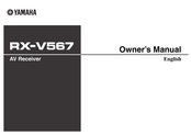 Yamaha RX-V567BL Owner's Manual