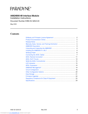 Paradyne AIM24000 Installation Instructions Manual