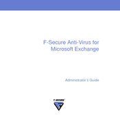 F-Secure ANTI-VIRUS FOR MICROSOFT EXCHANGE Administrator's Manual