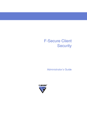 F-SECURE CLIENT SECURITY 7.00 Administrator's Manual