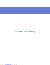 F-Secure LINUX SECURITY Manual