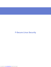 F-SECURE LINUX SECURITY Manual