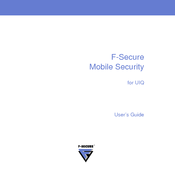 F-SECURE MOBILE SECURITY FOR UIQ - User Manual