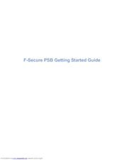F-Secure PSB Getting Started Manual