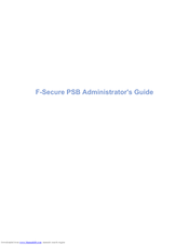 F-Secure PSB Administrator's Manual