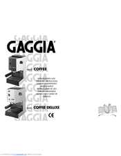 GAGGIA Coffee machine Operating Instructions Manual